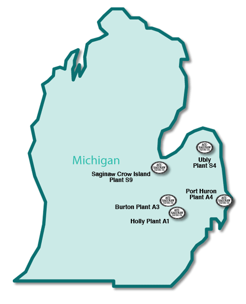 Ace-Saginaw Plant Locations